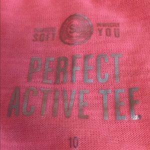 Perfect Active Tee, Youth Girl’s Size 10